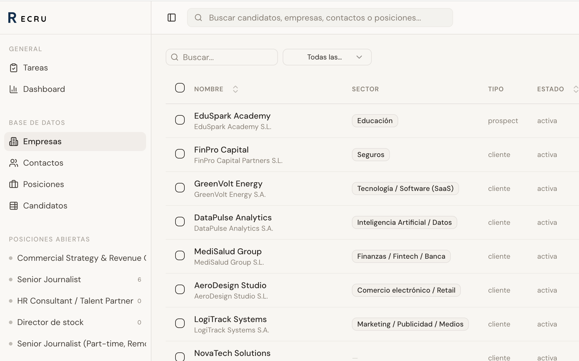 ATS + CRM